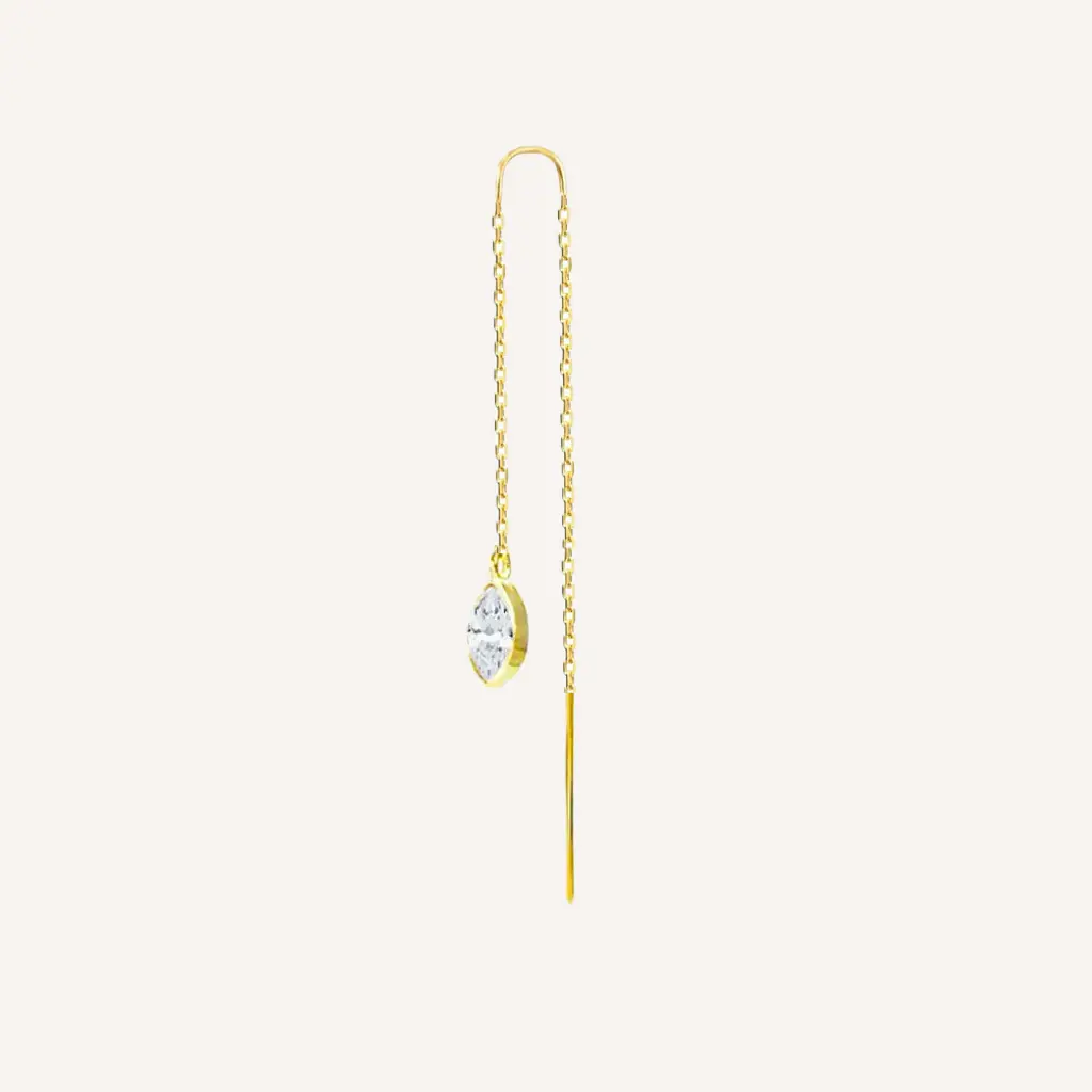 עגילי שרשרת מרקיזה טומי